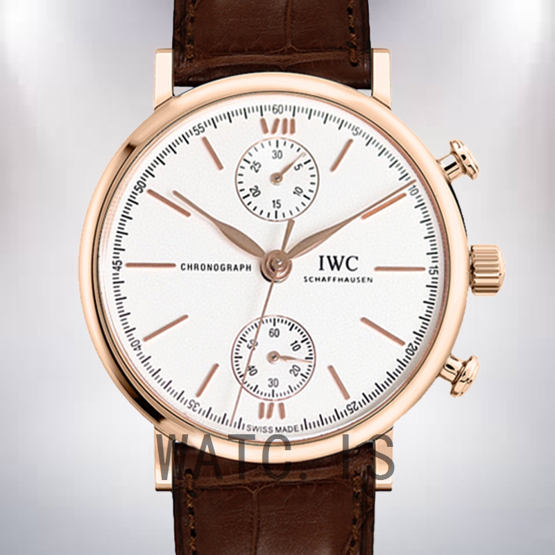 IWC Portofino Chronograph Men's 43mm/39mm PortofinoWSR-001 Automatic Rose Gold-tone