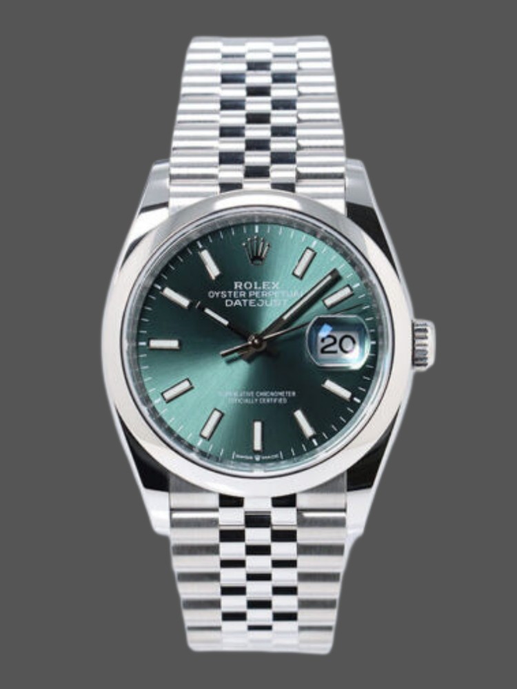 Rolex Datejust 126200 Green Index Dial Jubilee Bracelet 36MM Unisex Replica Watch