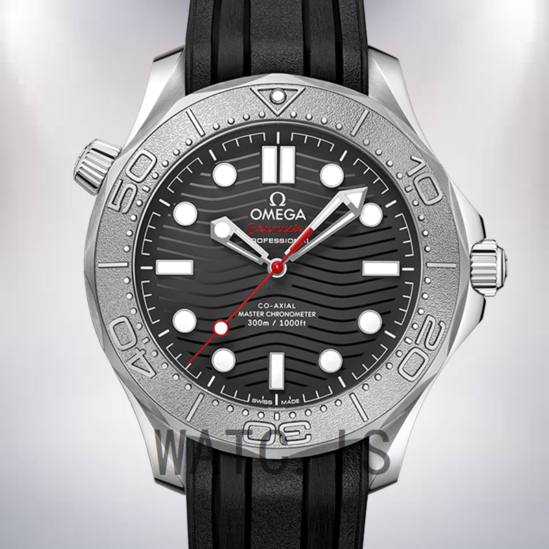 Omega Seamaster 210.32.42.20.01.002 Men 42mm Rubber Band Black Dial