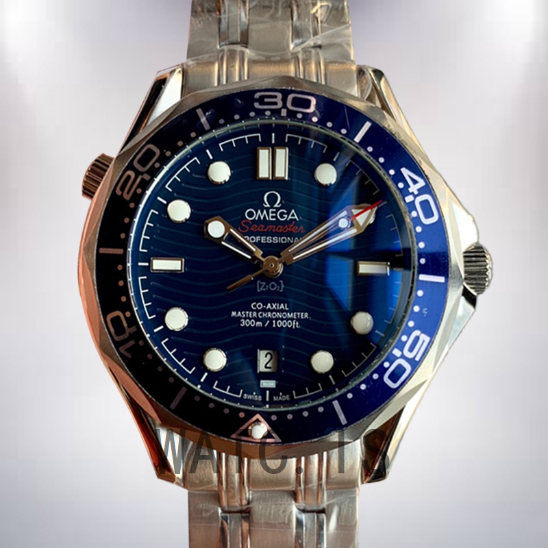 Omega Seamaster 44mm Men 210.30.42.20.03.001 Blue Dial Silver-tone