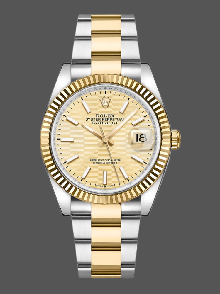 Rolex Datejust 126233 Champagne Motif dial 36MM Unisex Replica Watch