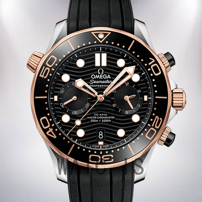 Omega Seamaster 44mm Men 210.22.44.51.01.001 Rubber Band Automatic