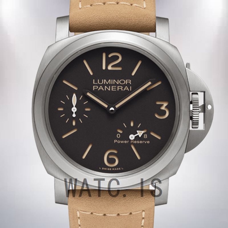 Panerai Luminor Men's PAM00797 44mm Silver-tone Brown Dial
