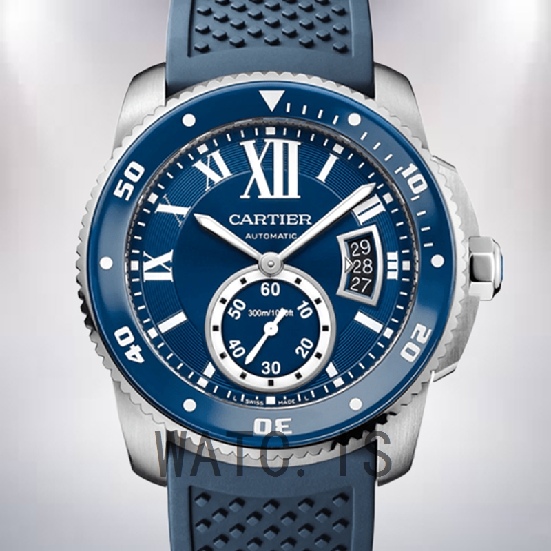 Cartier Calibre WSCA0011 42mm Men's Rubber Band