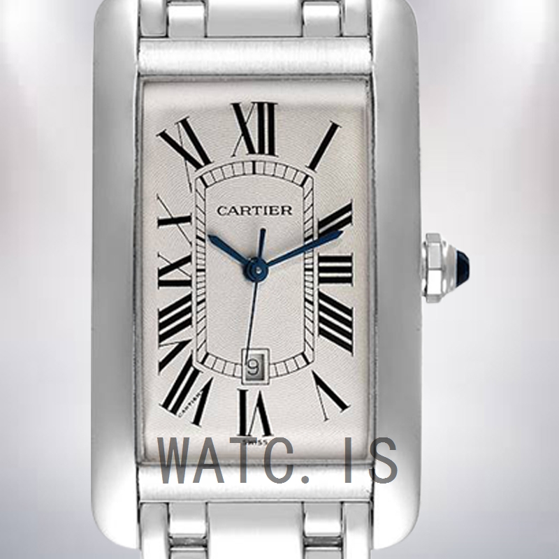 Cartier Tank Americaine Unisex 27mm W26032L1 Quartz Silver-tone