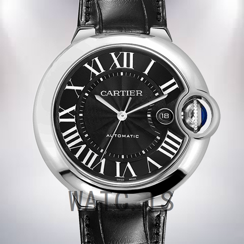 Cartier Ballon Bleu 36mm/42mm Men's WSBB0003 Black Dial Silver-tone