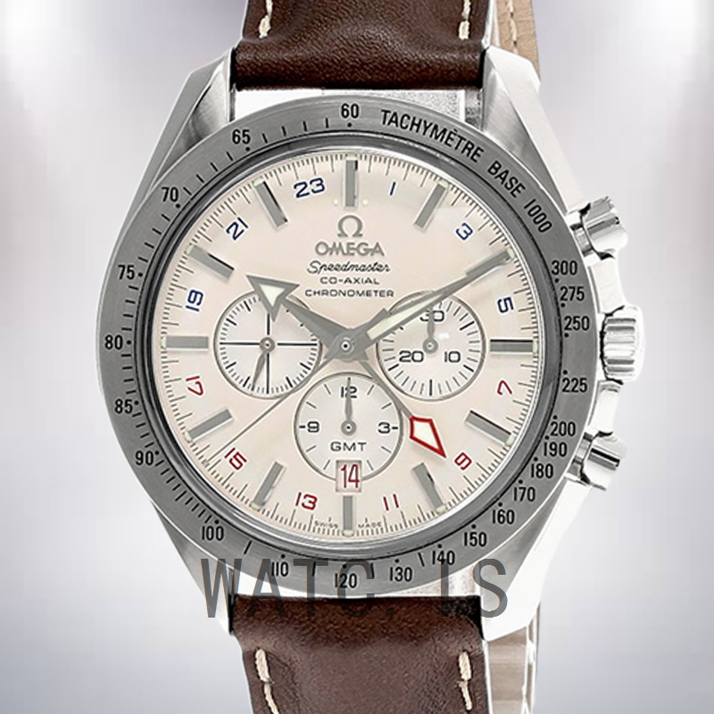Omega Speedmaster 3881.30.37 Men 42mm Leather Strap White Dial