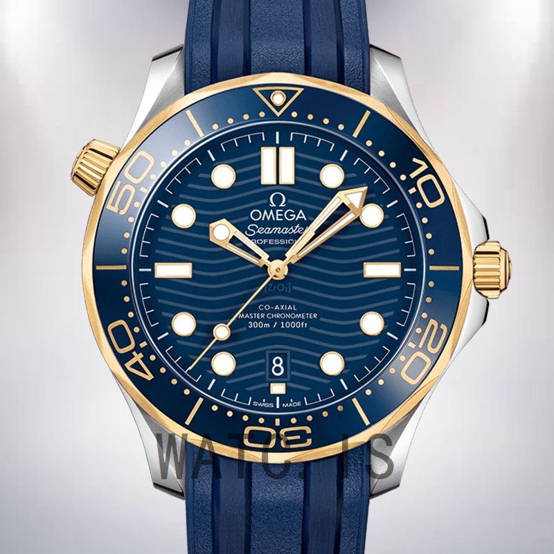 Omega Seamaster Men 41mm 210.22.42.20.03.001 Rubber Band Silver-tone