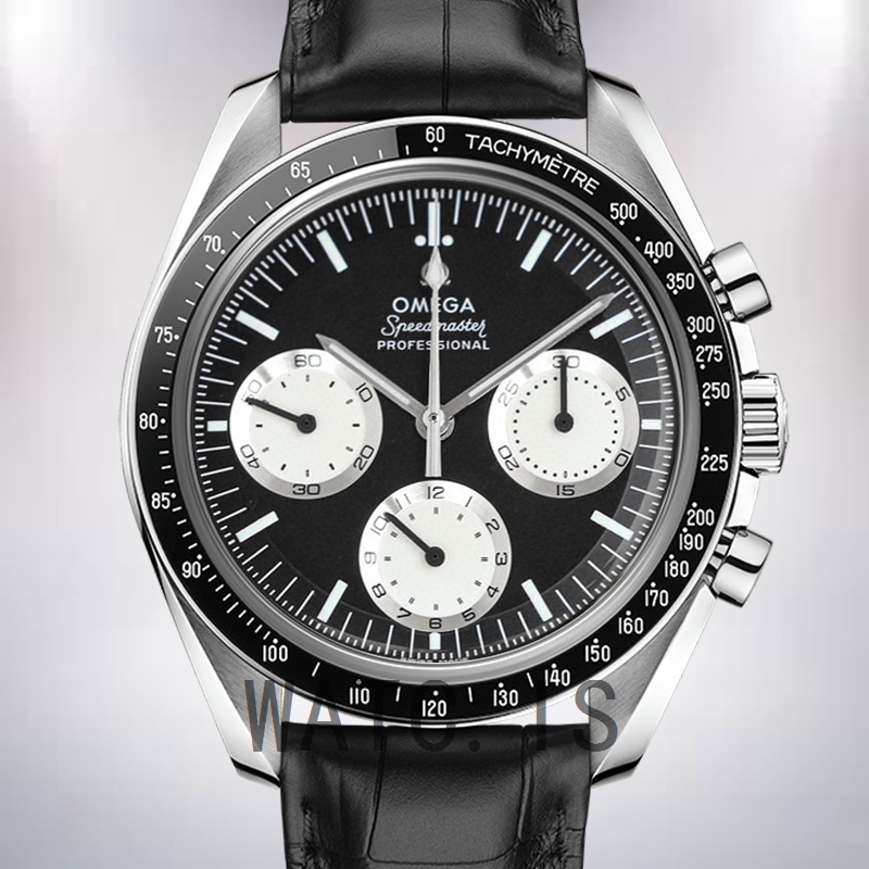 Omega Speedmaster Men 311.32.42.30.01.001 42mm Silver-tone Black Dial