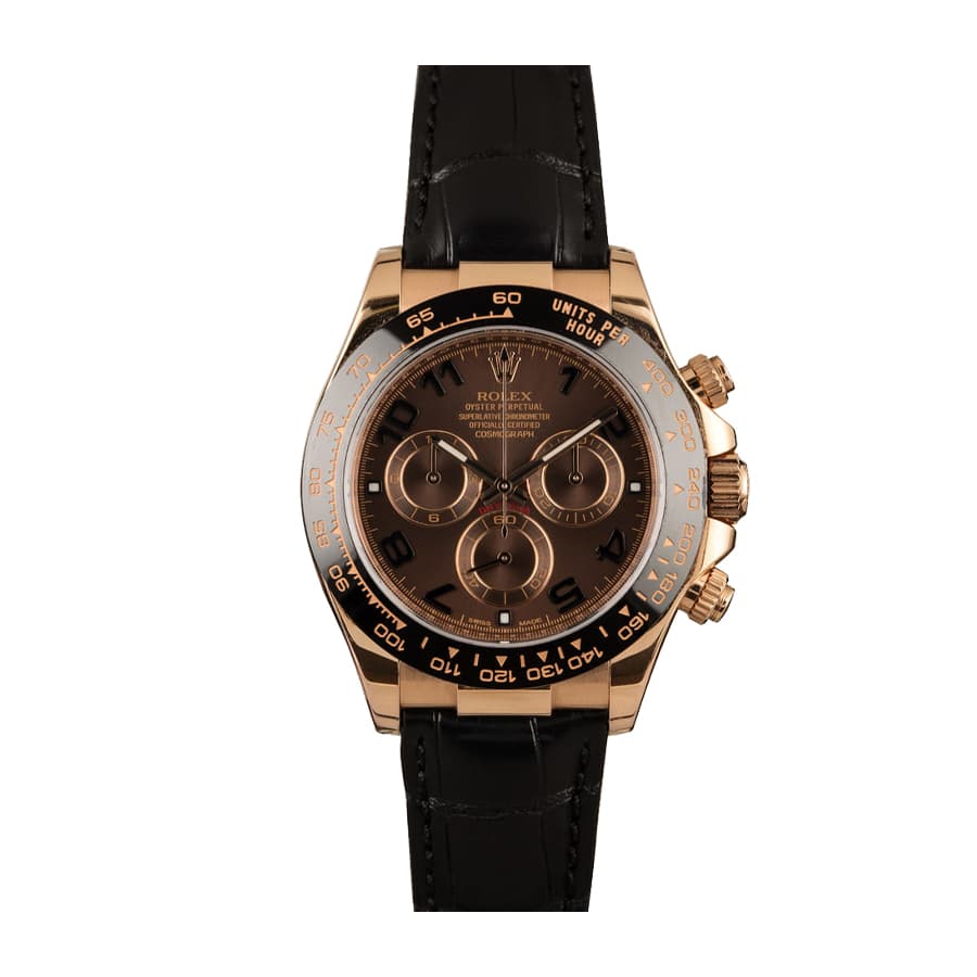 Rolex Daytona Cosmograph 116515LNBR Rose Gold Black Dial Replica
