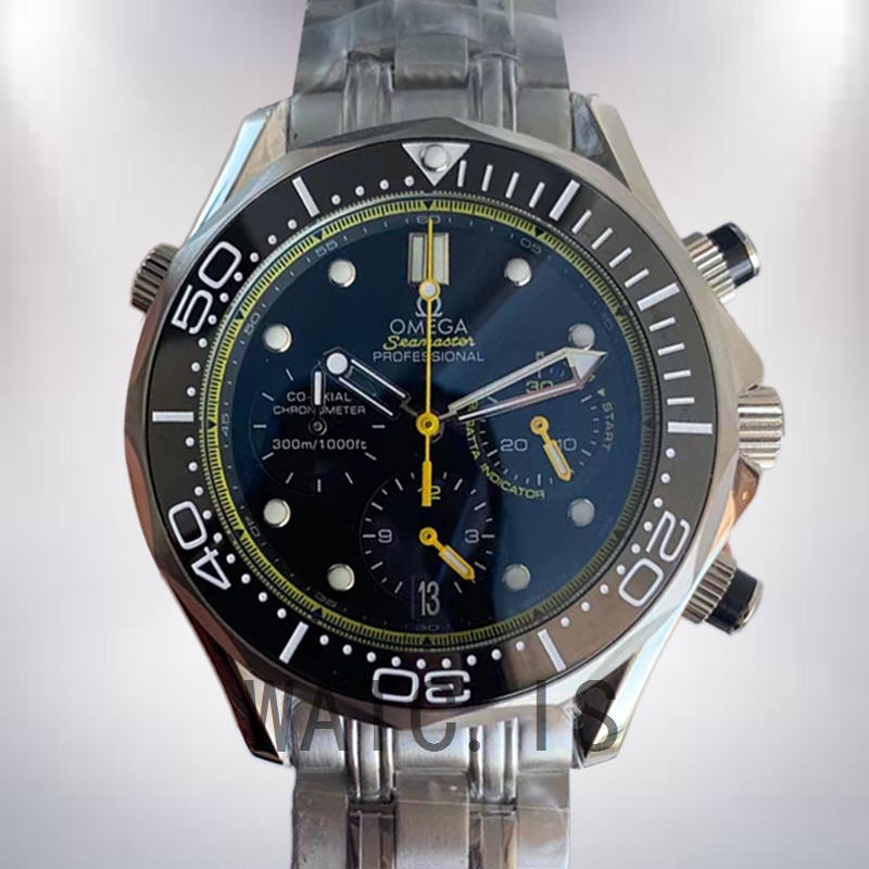 Omega Seamaster Men 212.30.44.50.01.002 44mm Black Dial Japanese Quartz