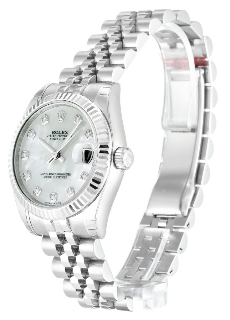 Replica Rolex Lady-Datejust 31mm Mother Of Pearl – White Dial 178274