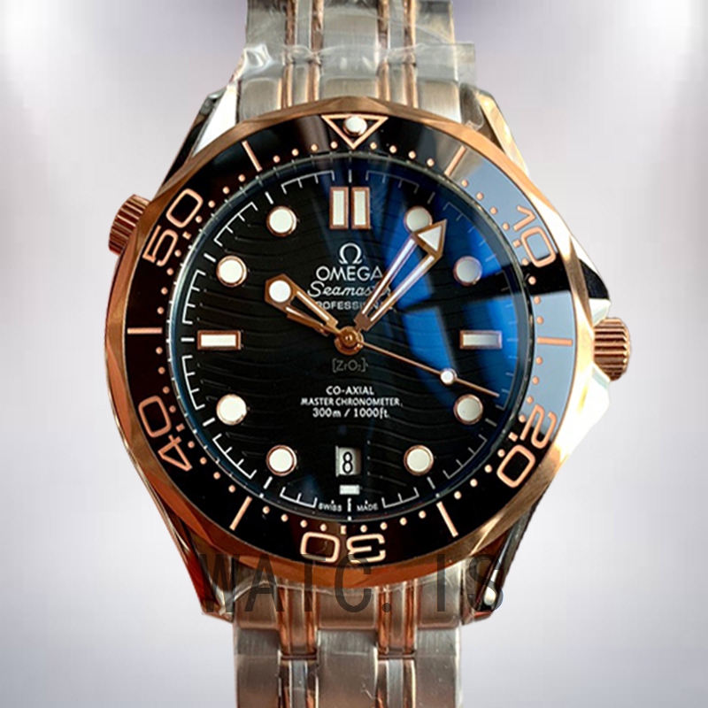 Omega Seamaster 42mm 210.20.42.20.01.001 Men Bracelet Black Dial
