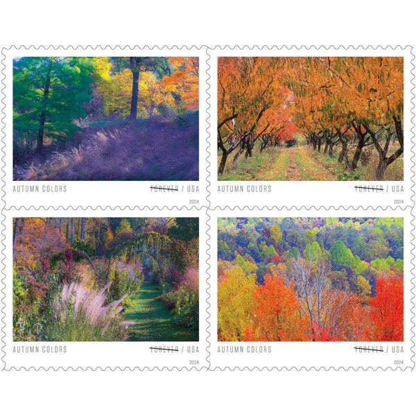 Autumn Colors Stamps 2024 Forever Stamps 100 pcs