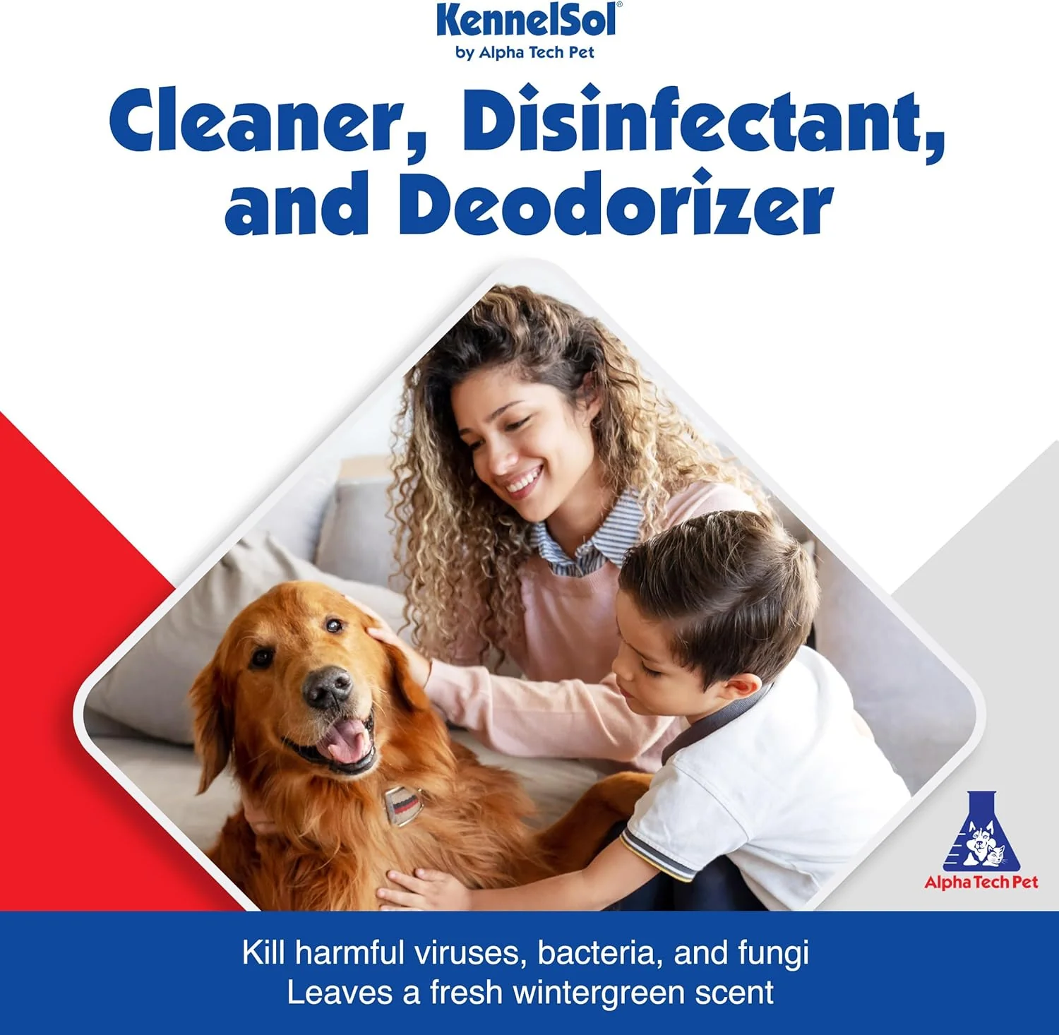 1-Step Kennel Cleaner - EPA Registered Liquid Concentrate Disinfectant and Deodorizer, Effective Against Bacteria and Viruses - 5 Gallons by Alpha Tech Pet