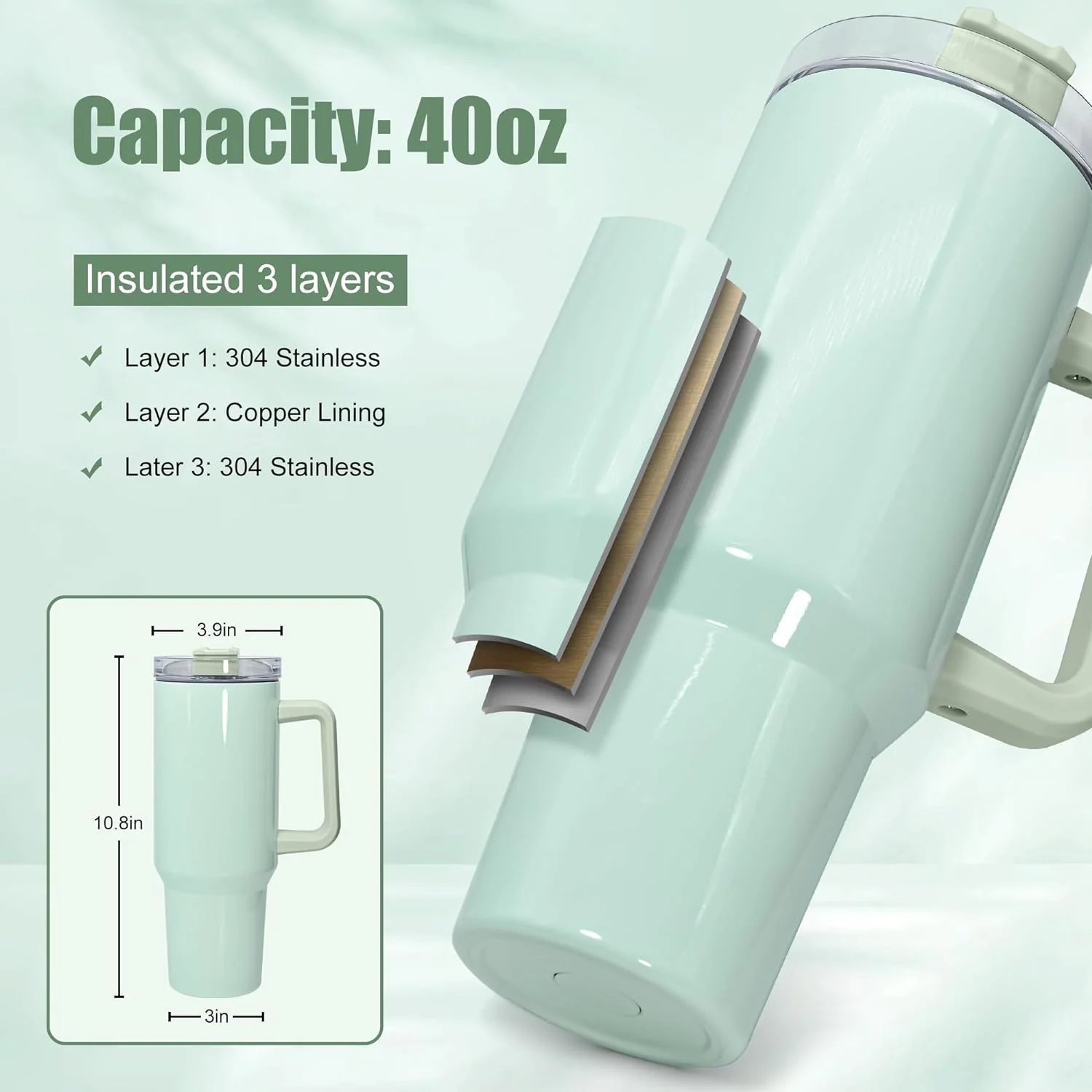 40 oz sublimation glass