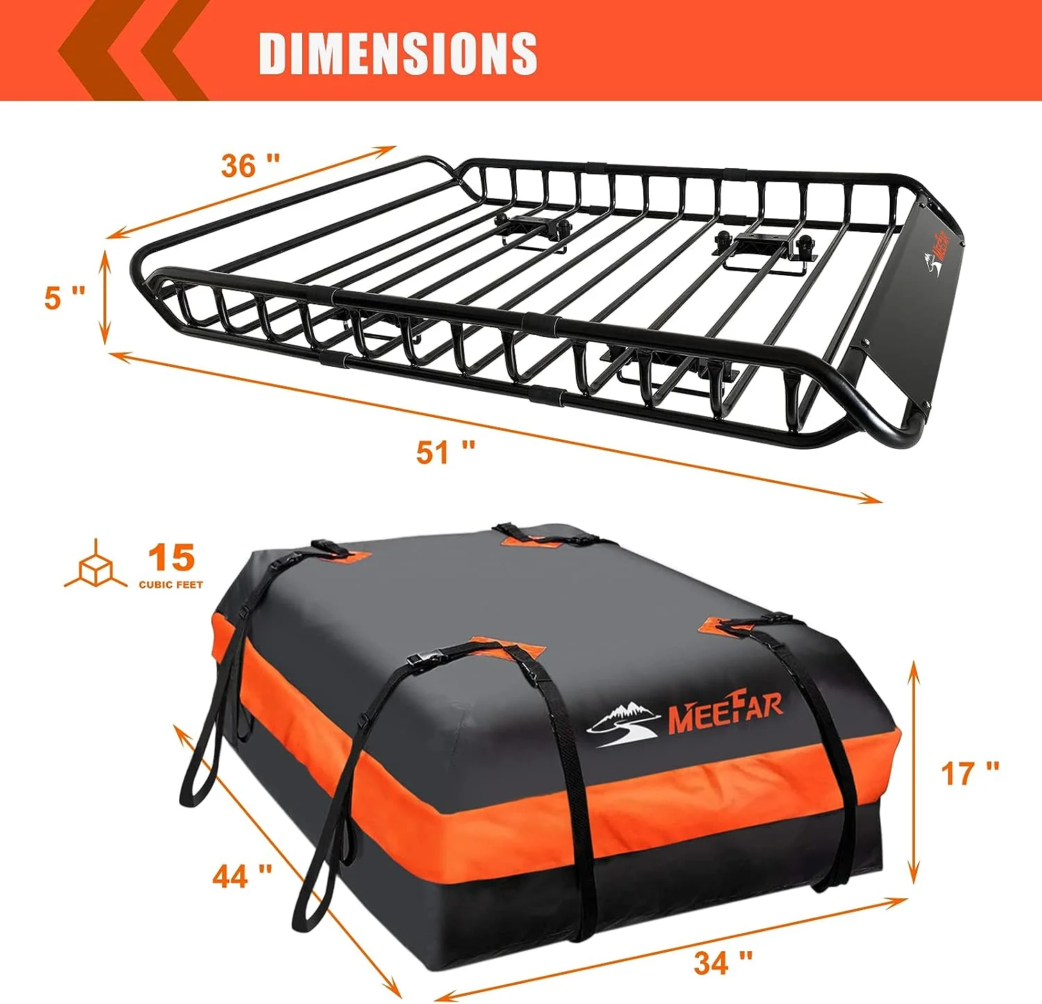 Roof Rack Universal Roof Basket 51
