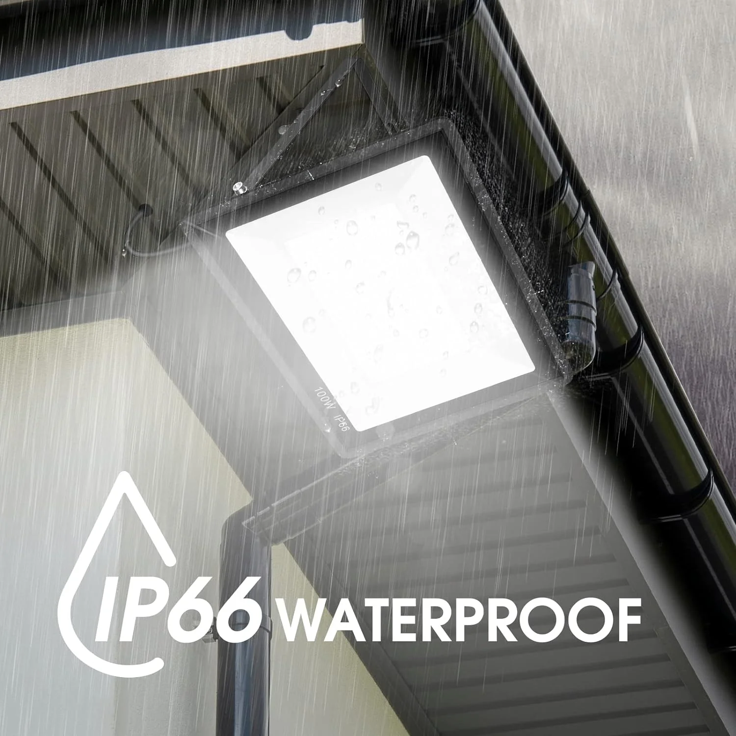 3 Pack 200W LED Flood Light,Super Bright Exterior Security Lights With Plug,IP66 Waterproof Outdoor Flood Light, 22800lm 5000K Daylight White Floodlight for Yard, Garden,Basketball Court, Arena