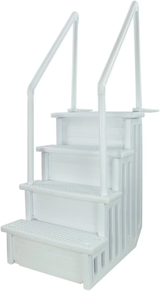 Select Anti-Slip in-Pool Steps | Gray | for Above Ground Swimming Pools | Can Mount to Decks 48