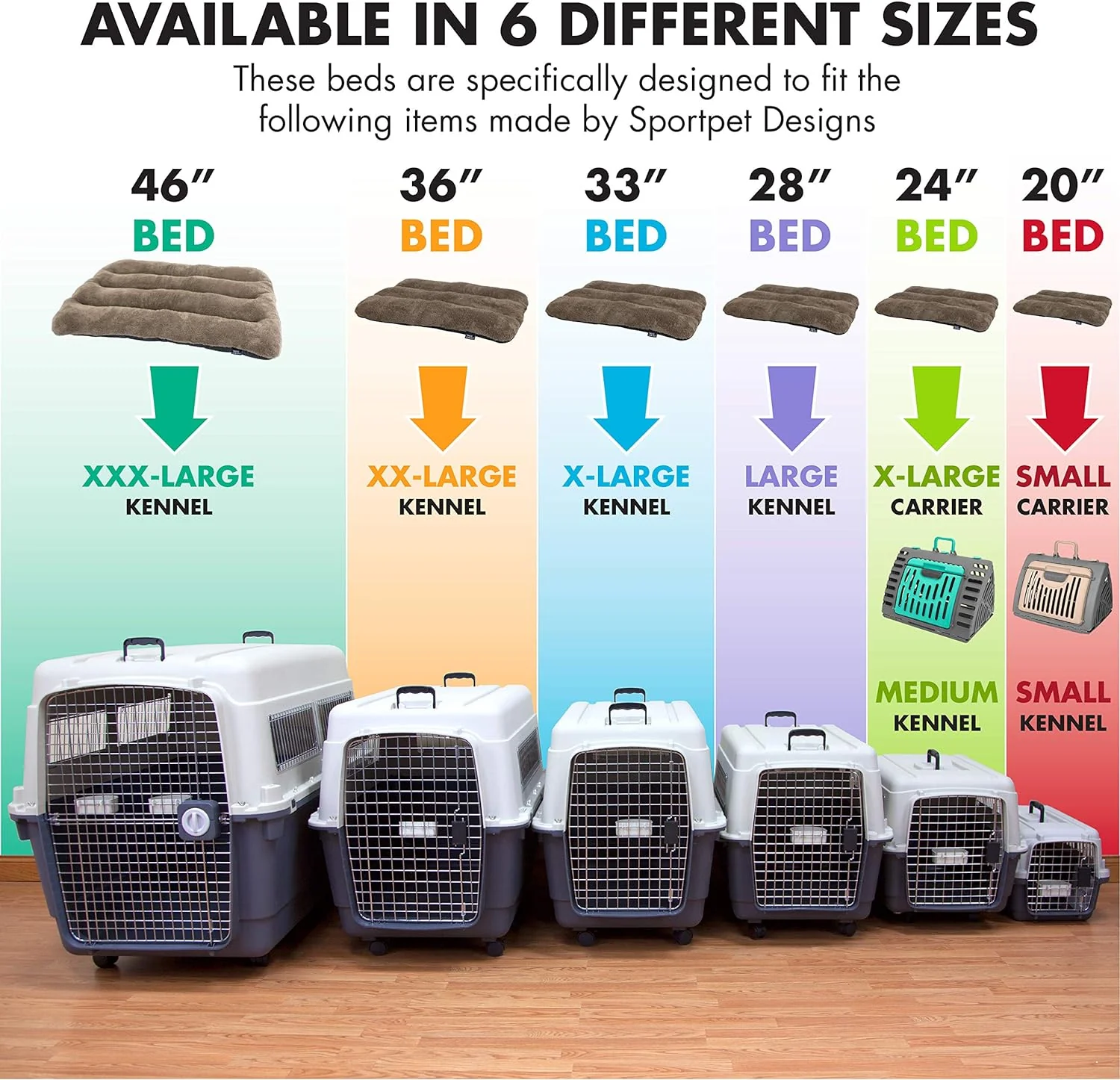 SportPet Designs Plastic Kennels Rolling Plastic Airline Approved Wire Door Travel Dog Crate, XXX-Large, Gray