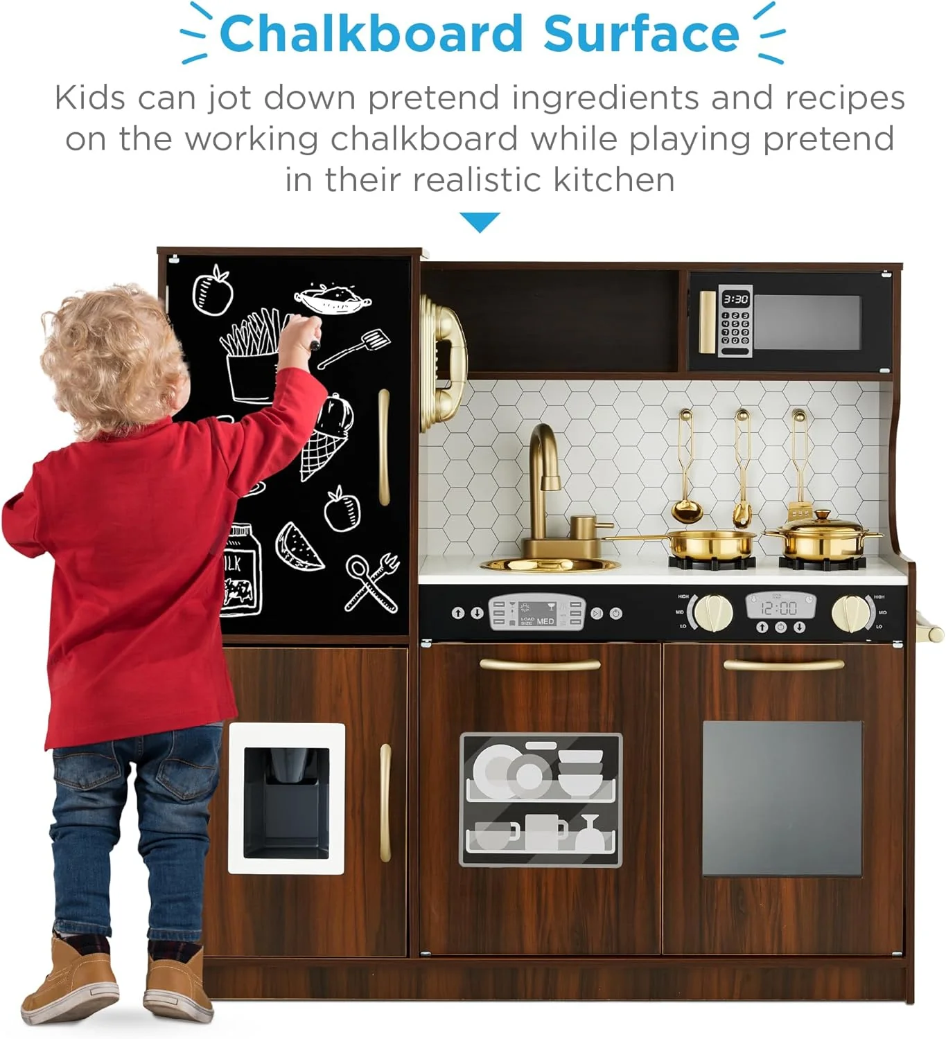 Best Pretend Kitchen Wooden Toy Set for Kids
