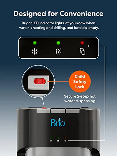 Brio Bottom Loading Water Cooler Water Dispenser – Essential Series - 3 Temperature Settings