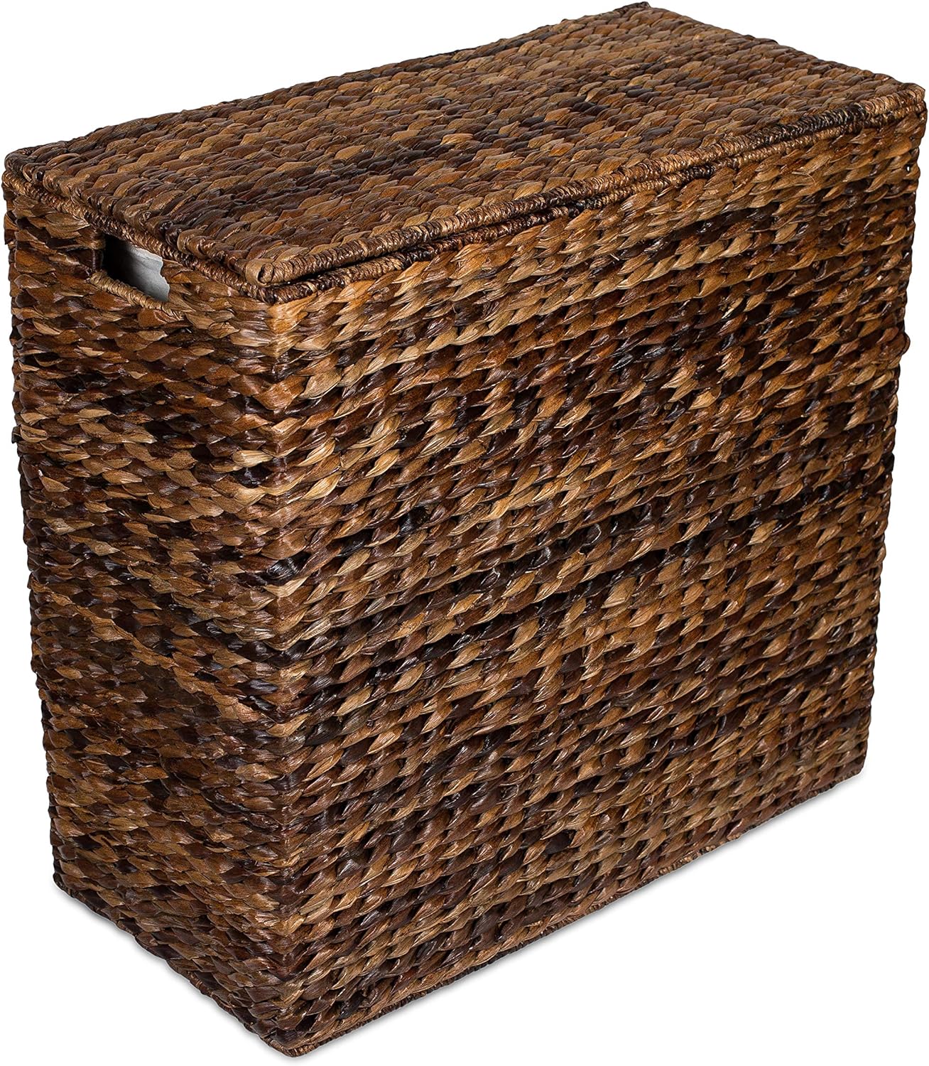 Extra large split gift basket with lining