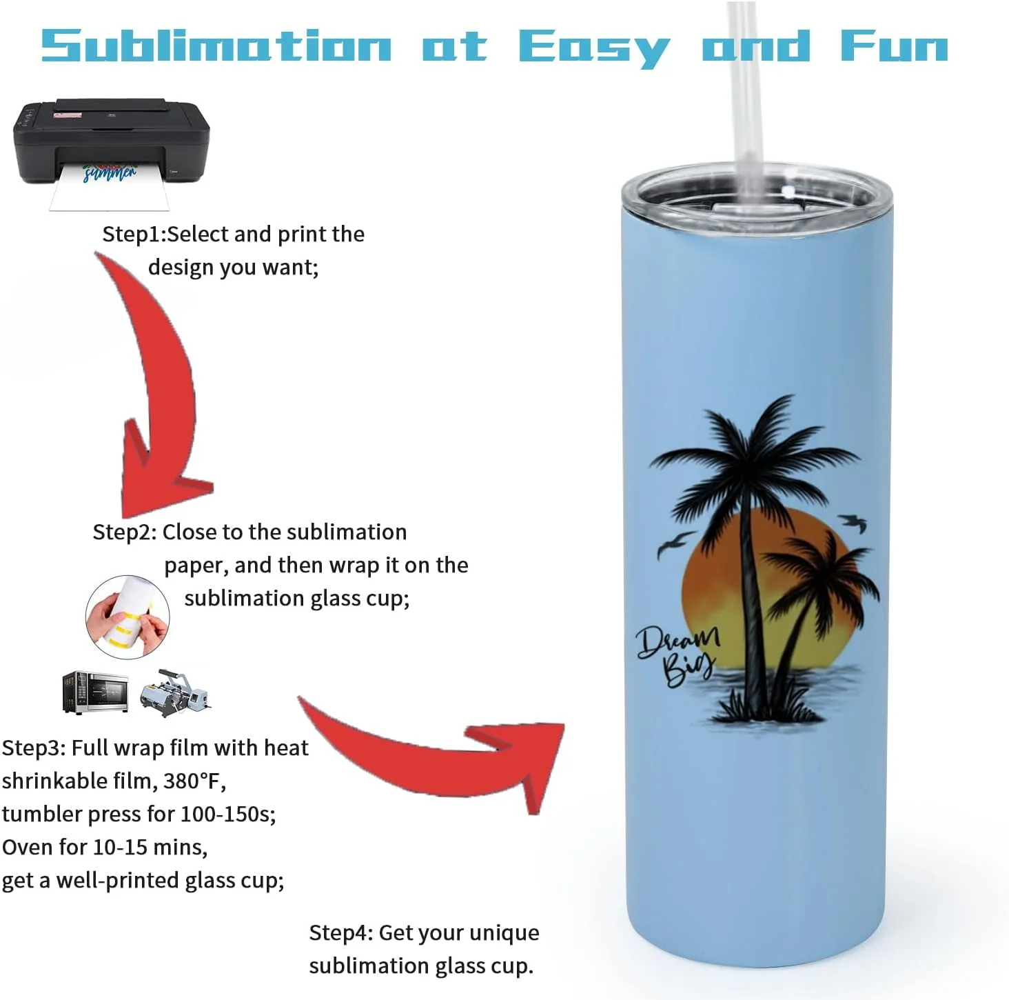 40 oz sublimation glass