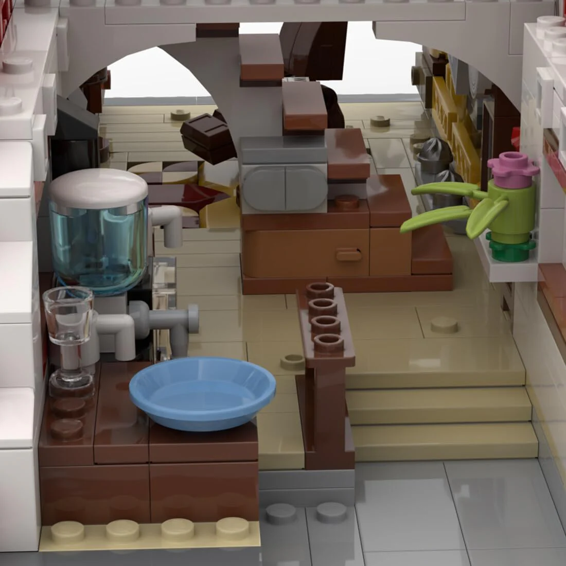 Christmas Country Church Building Kit, MOC-147549 Winter Modular Building Blocks Christmas House Building Block Building Toy (1769 Pieces)