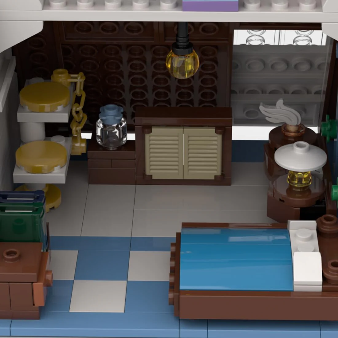 Christmas Country Church Building Kit, MOC-147549 Winter Modular Building Blocks Christmas House Building Block Building Toy (1769 Pieces)