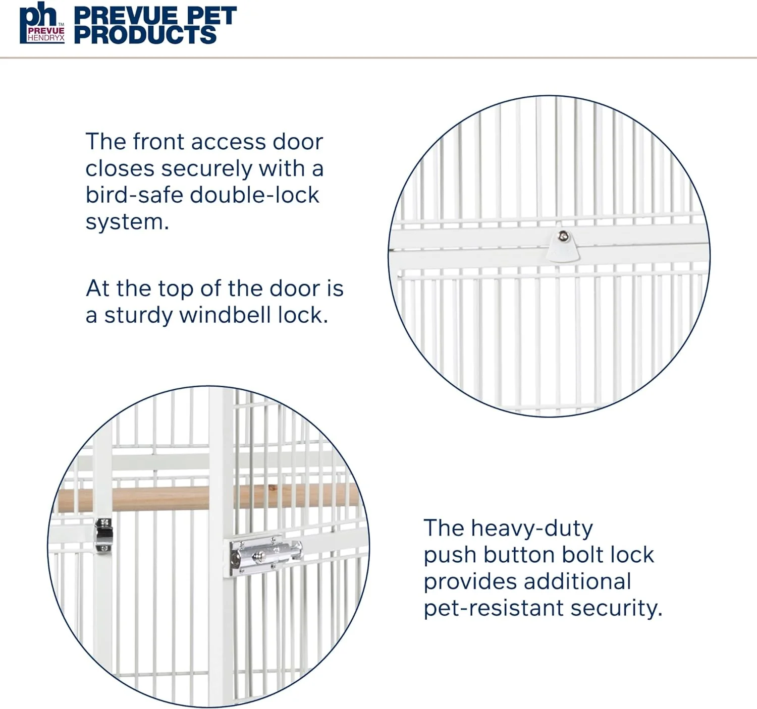 Pet Products Wrought Iron Select Bird Cage 3154C, Chalk White, 36-Inch by 24-Inch by 66-Inch