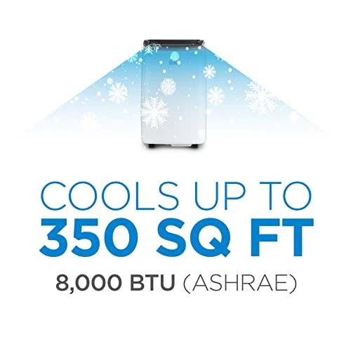 8,000 BTU Portable Air Conditioner up to 350 Sq.ft with Remote Control