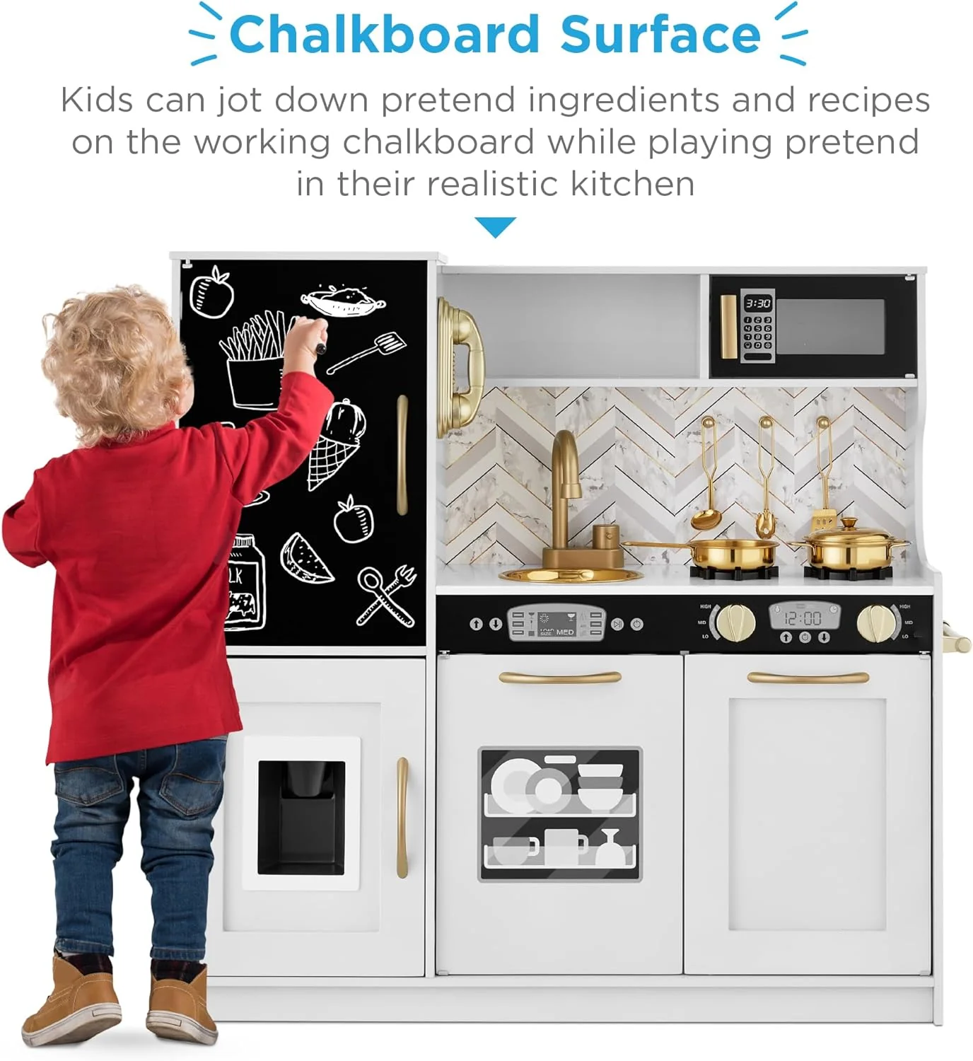 Best Pretend Kitchen Wooden Toy Set for Kids
