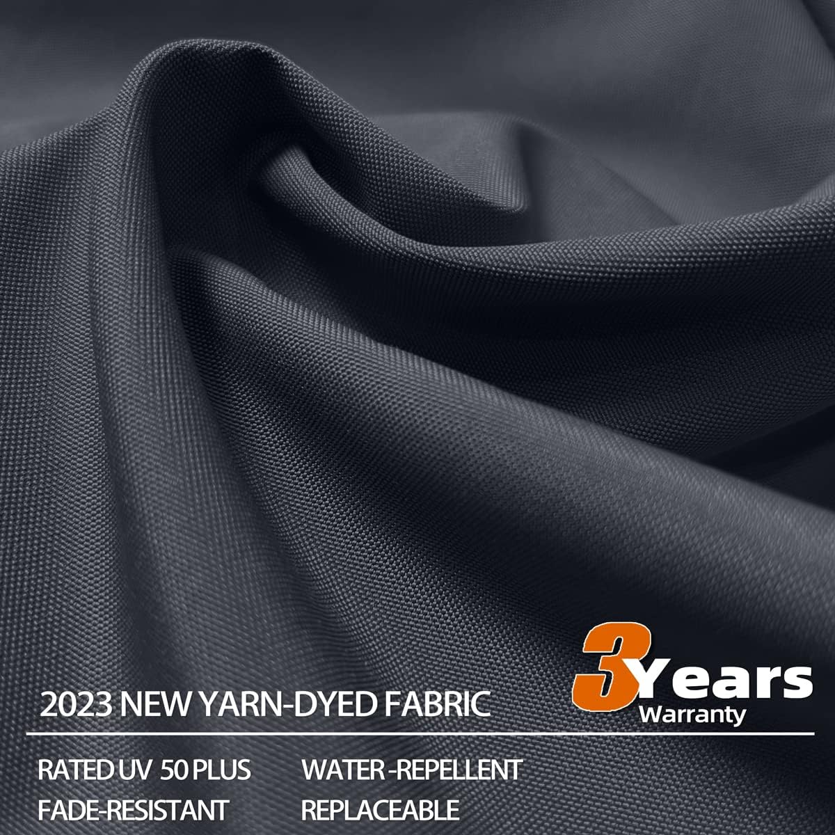 12ft Solar LED Patio Umbrella Outdoor Round Umbrella Large Cantilever Umbrella with LED Lights Windproof Bias Umbrella Heavy Duty Parasol for Garden Deck Pool Patio