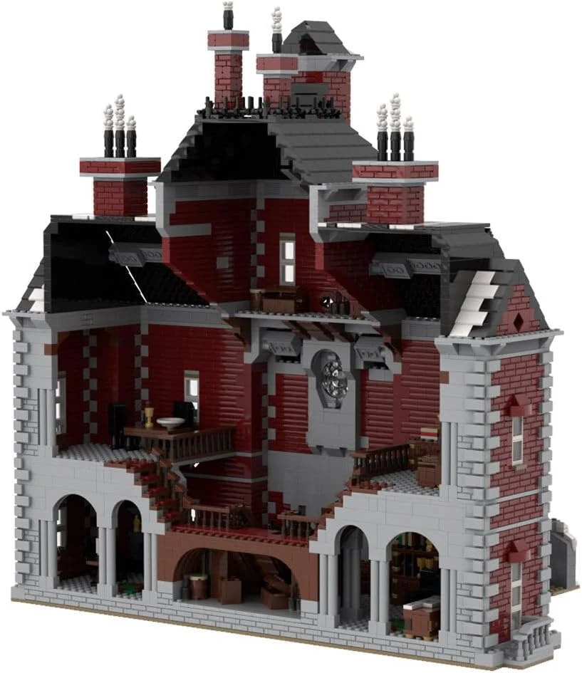 Christmas Country Church Building Kit, MOC-147549 Winter Modular Building Blocks Christmas House Building Block Building Toy (1769 Pieces)