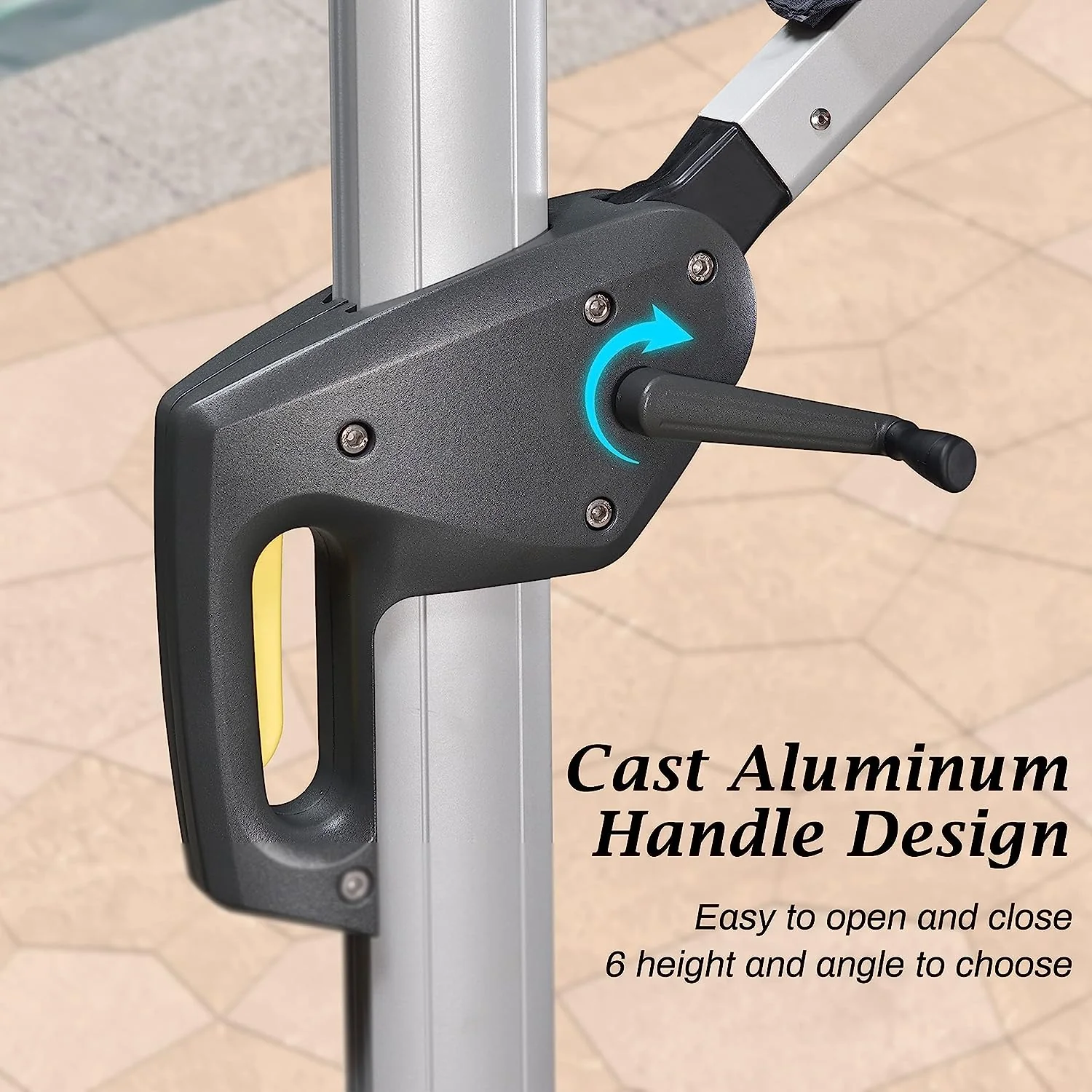 12ft Solar LED Patio Umbrella Outdoor Round Umbrella Large Cantilever Umbrella with LED Lights Windproof Bias Umbrella Heavy Duty Parasol for Garden Deck Pool Patio