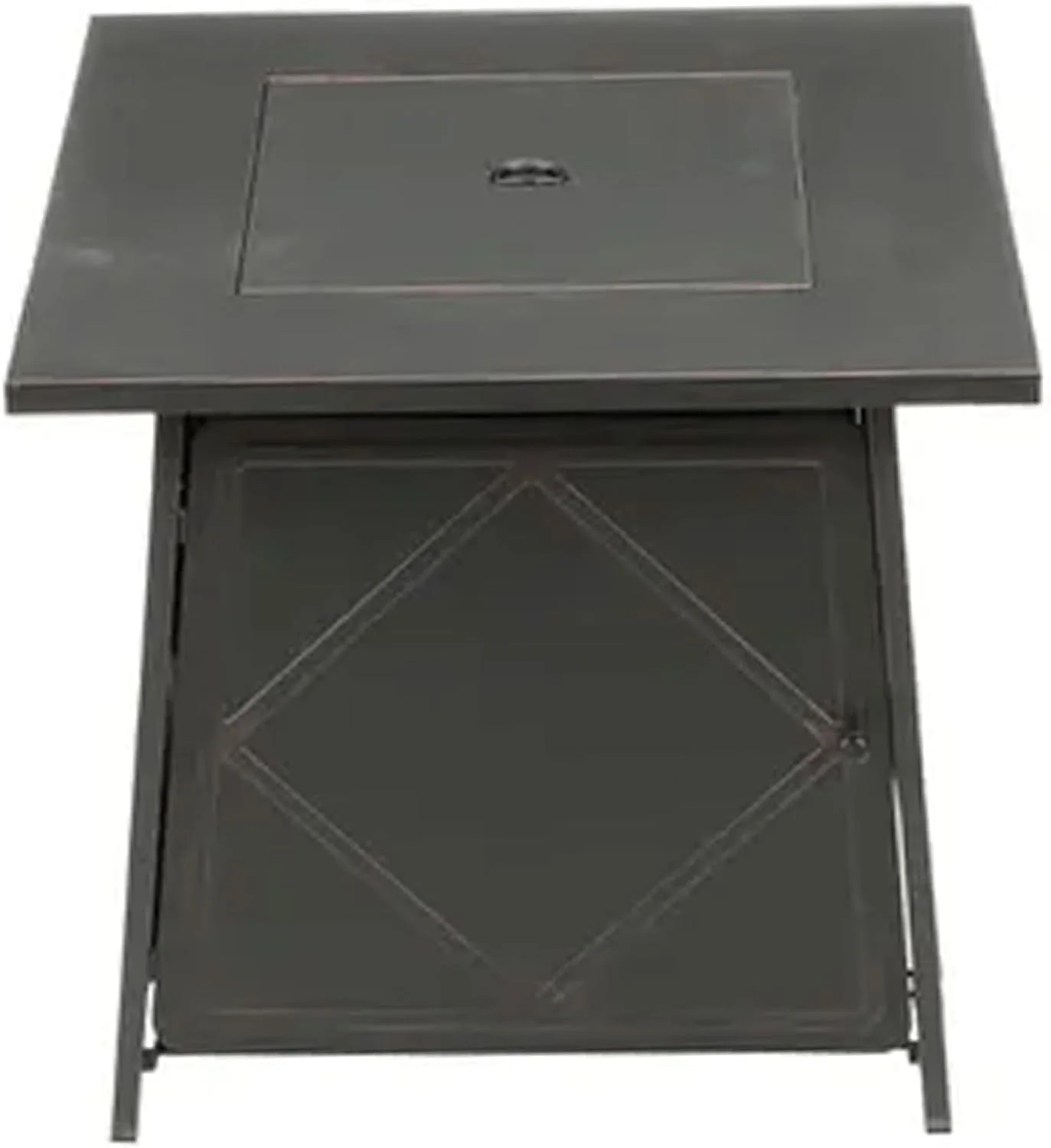 Four Seasons Patio Dual Heat 50,000 BTU Square Gas Fire Pit