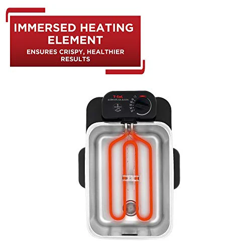 T-Fal Ultimate Steel Deep Fryer with Basket 3.5 Liter Oil and 2.6 Pound Food Capacity