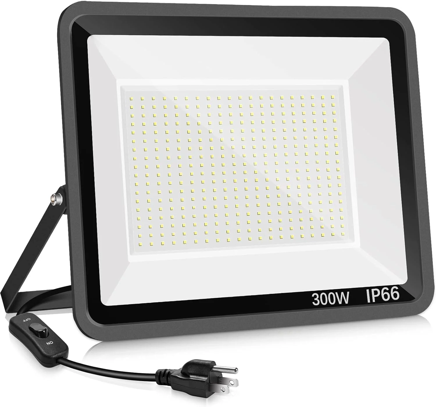 3 Pack 200W LED Flood Light,Super Bright Exterior Security Lights With Plug,IP66 Waterproof Outdoor Flood Light, 22800lm 5000K Daylight White Floodlight for Yard, Garden,Basketball Court, Arena