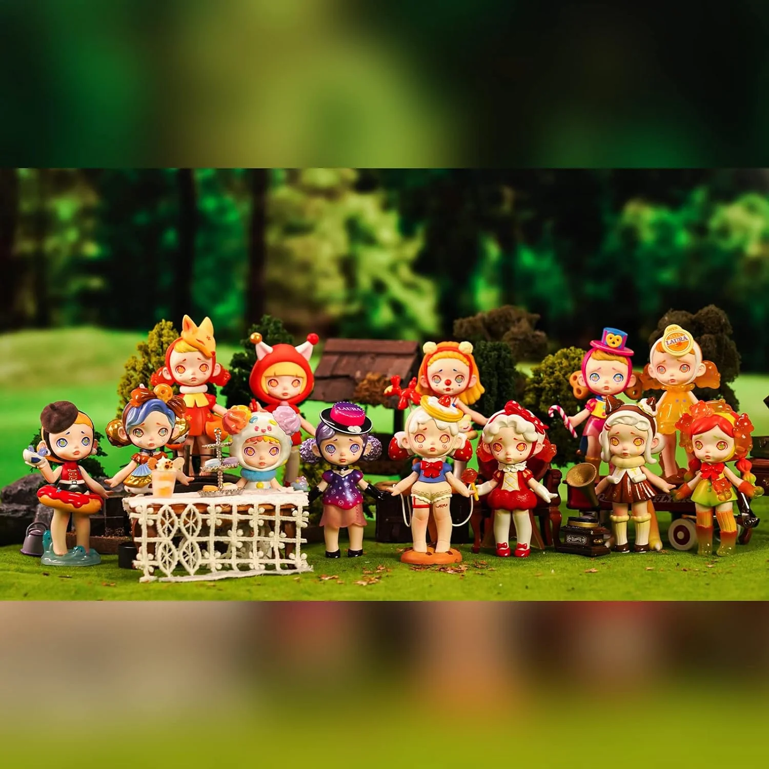 12-Pack Blind Box, Fashion Trendsetters Series Cute Blind Box Action Figures Popular Collectible Toys Birthday Halloween Christmas Gifts