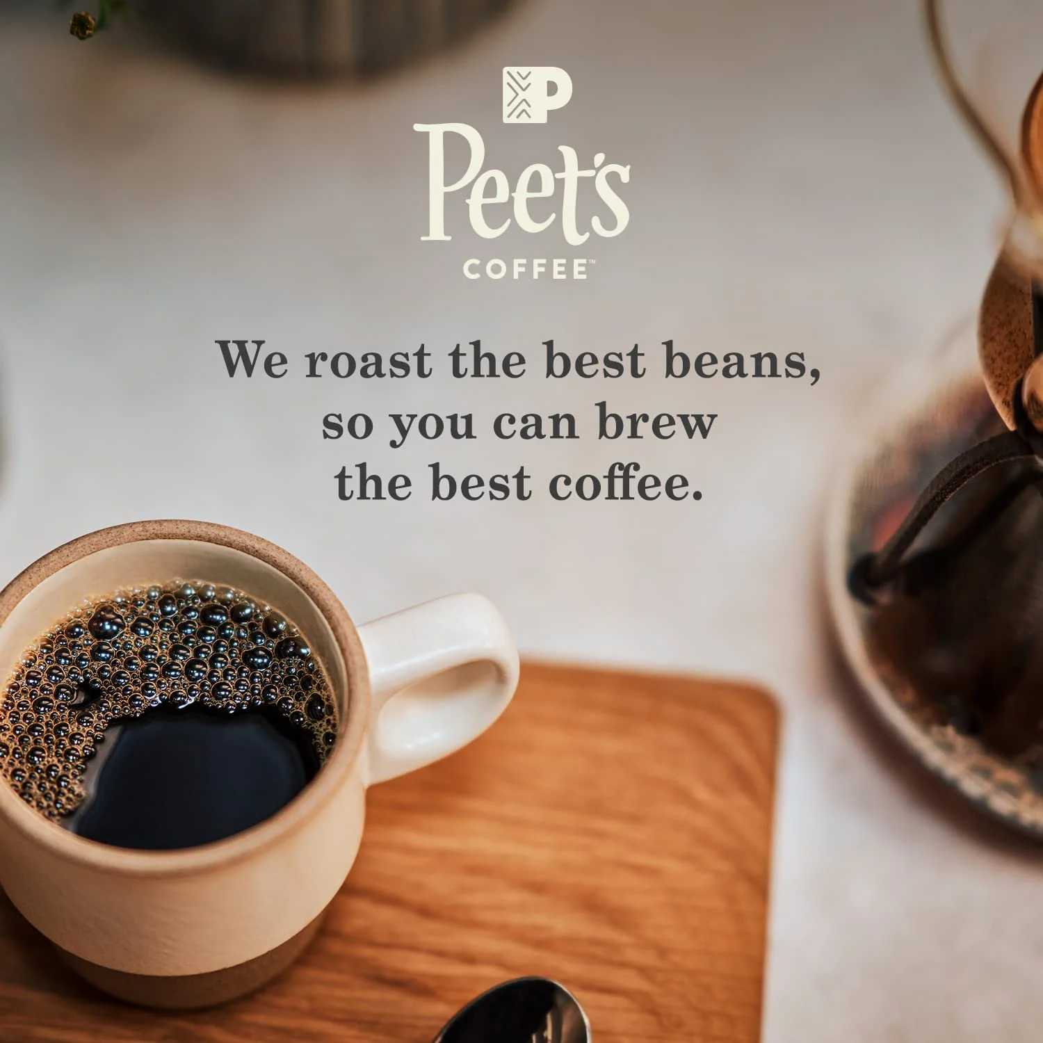 Peet's Coffee Dark Roast Decaffeinated Coffee Decaf House Blend 88 Count (4 Boxes of 22 K-Cup Pods)