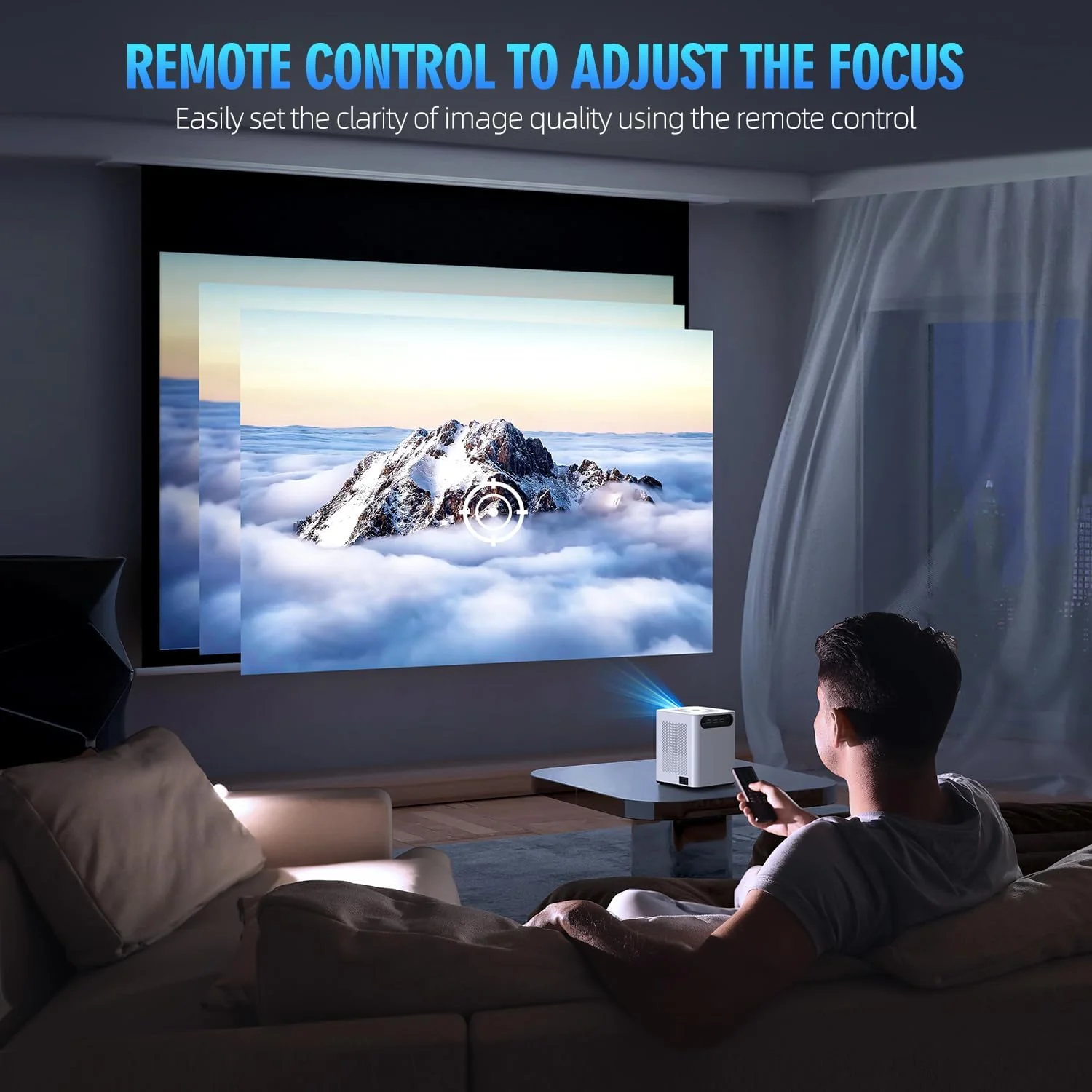 Projector with WiFi and Bluetooth