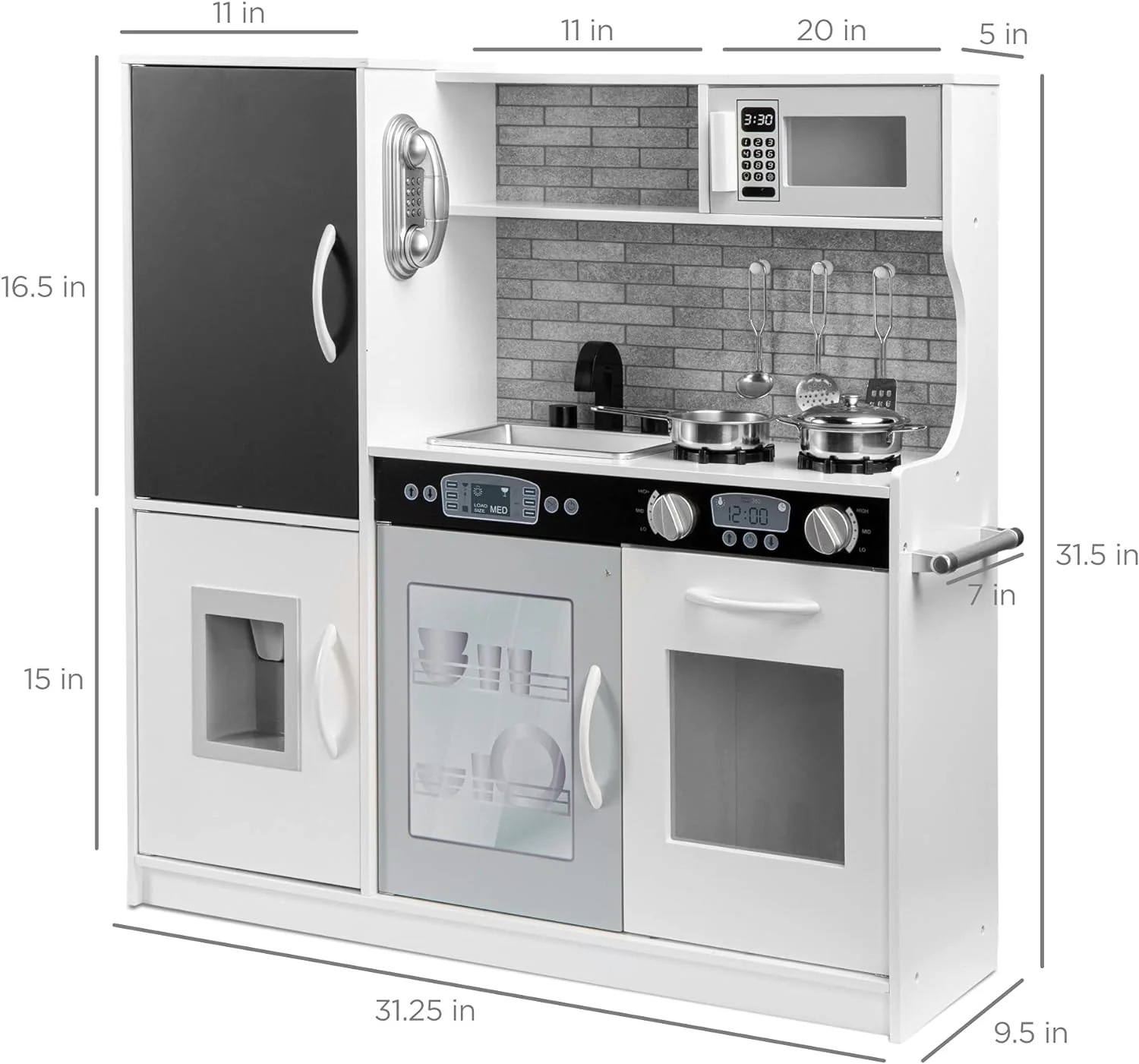 Best Pretend Kitchen Wooden Toy Set for Kids