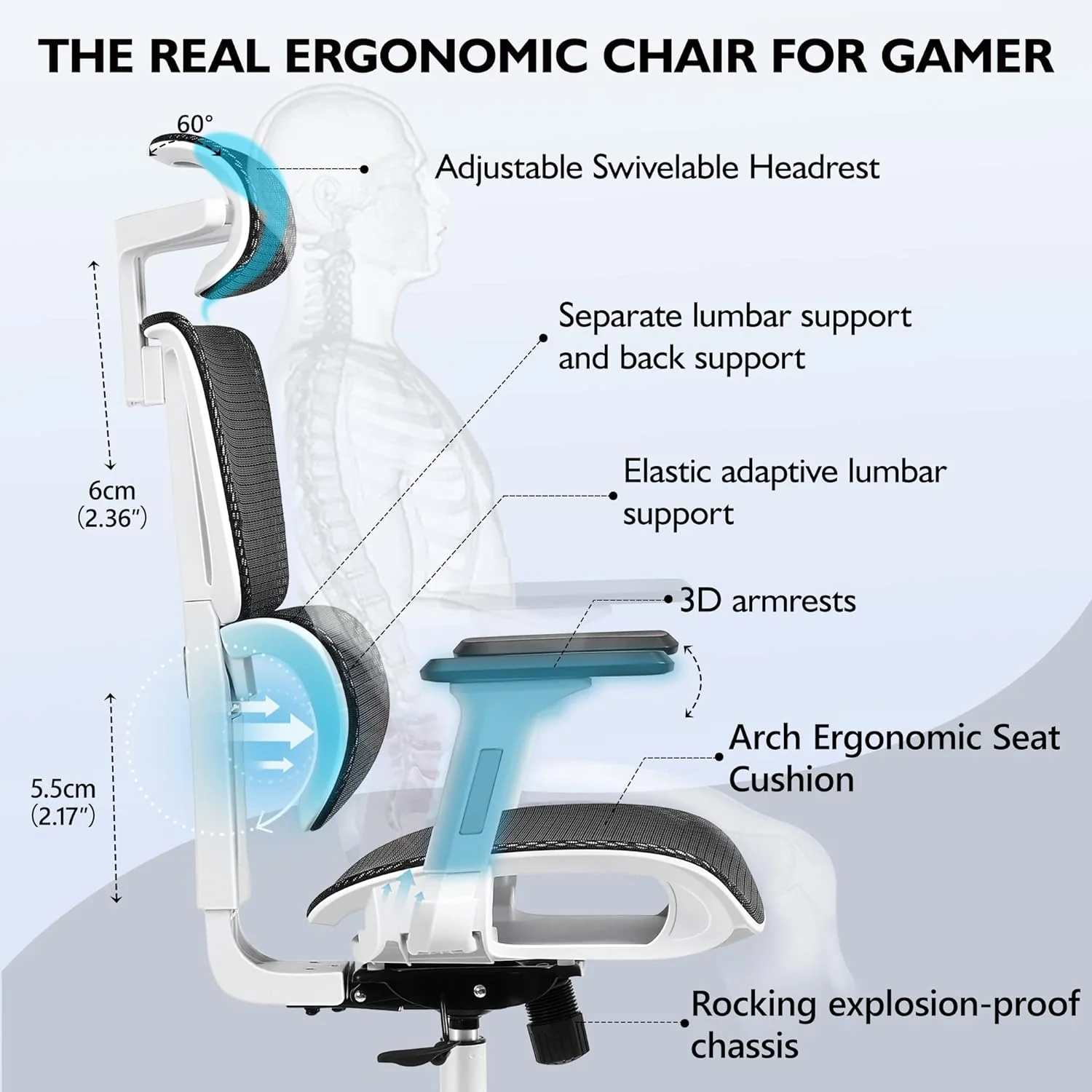 Gaming chair ergonomic office chair