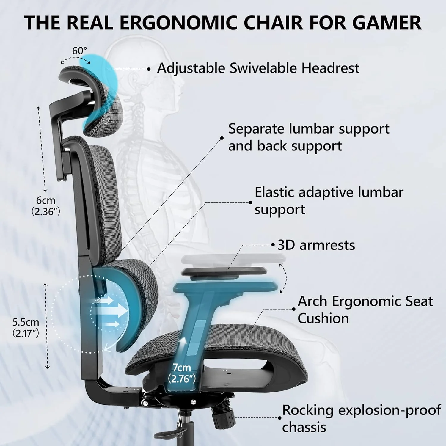 Gaming chair ergonomic office chair