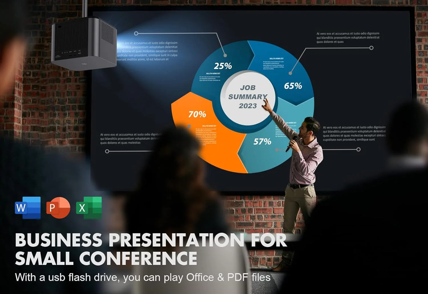 800ANSI 5G WiFi Bluetooth Projector