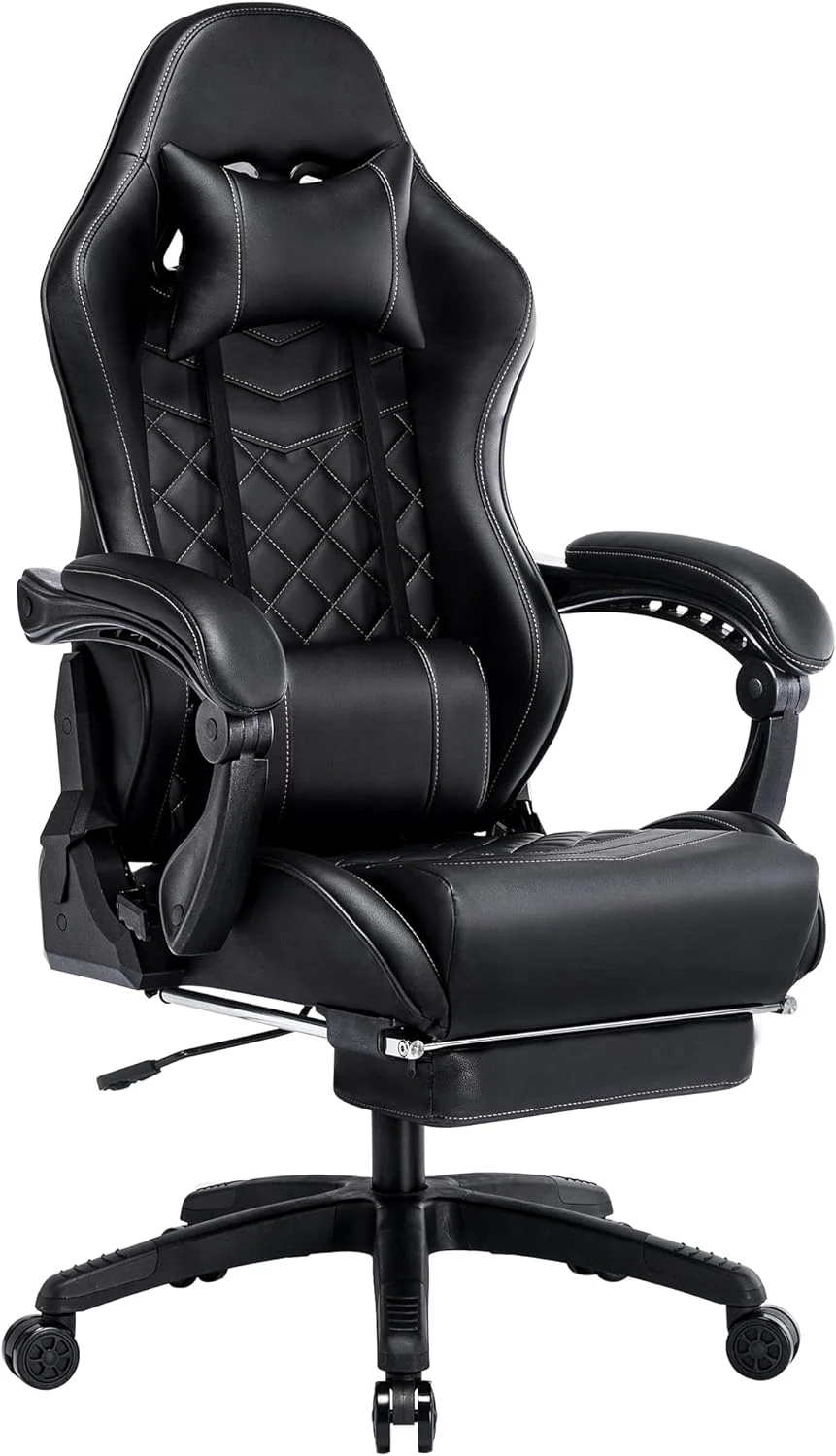 Classic PU Leather Large and Tall Ergonomic Computer Chair