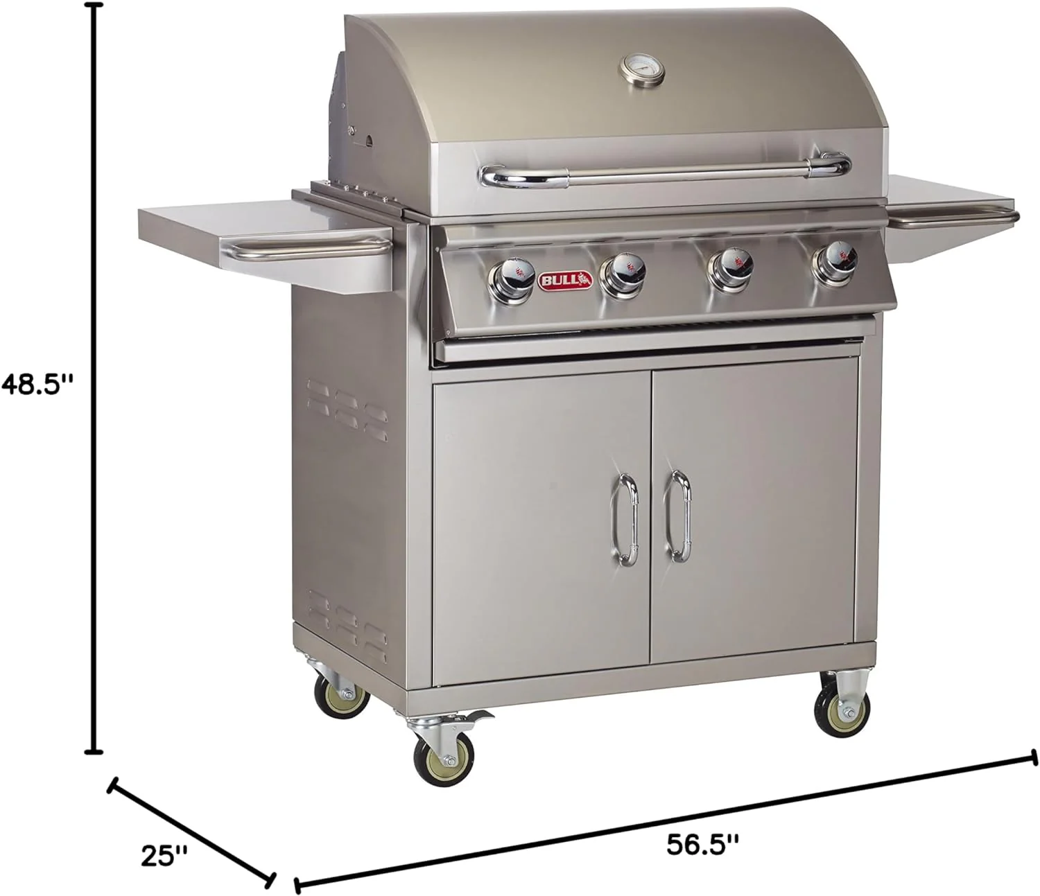 Natural Gas Outlaw Drop-In Grill Head in Stainless Steel