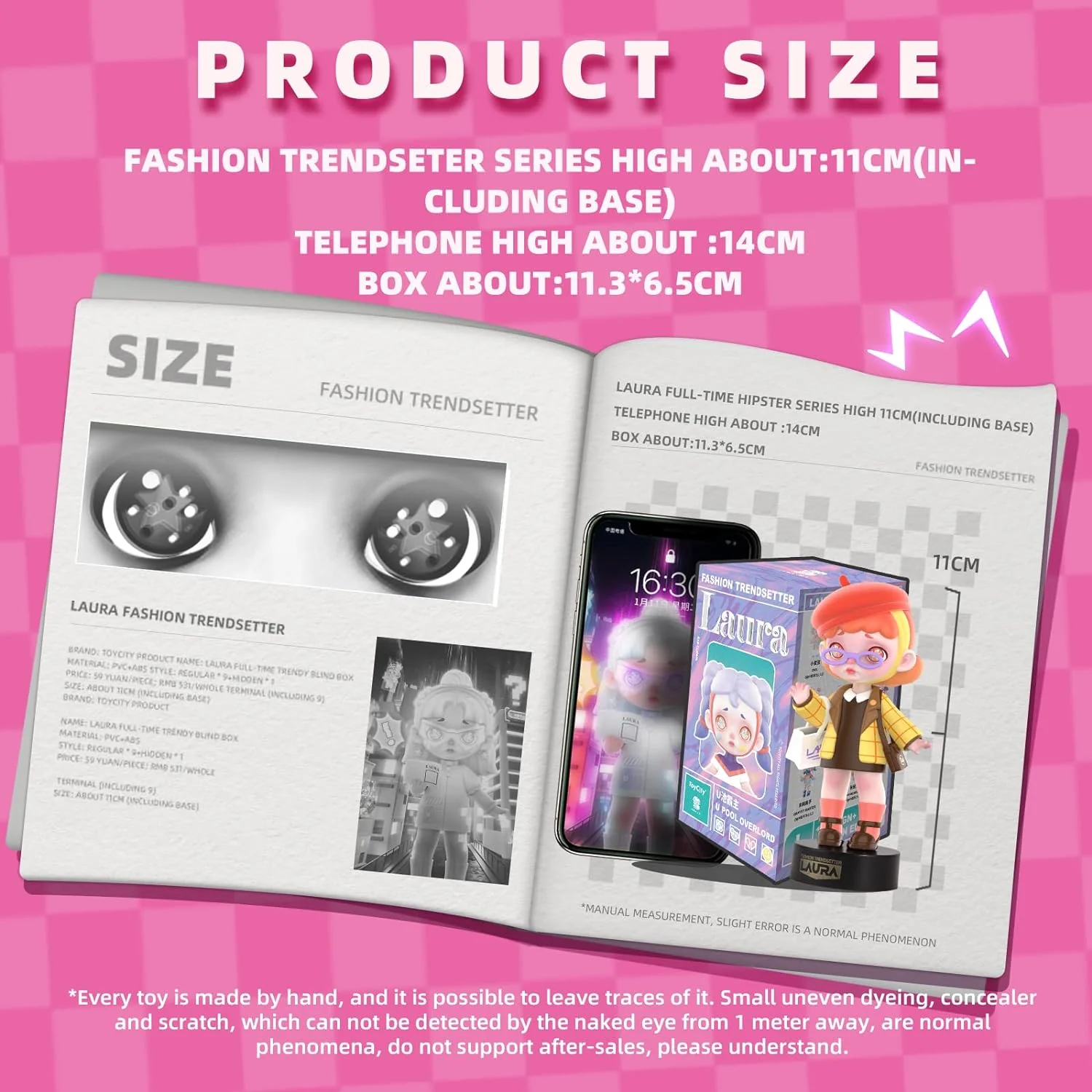 12-Pack Blind Box, Fashion Trendsetters Series Cute Blind Box Action Figures Popular Collectible Toys Birthday Halloween Christmas Gifts