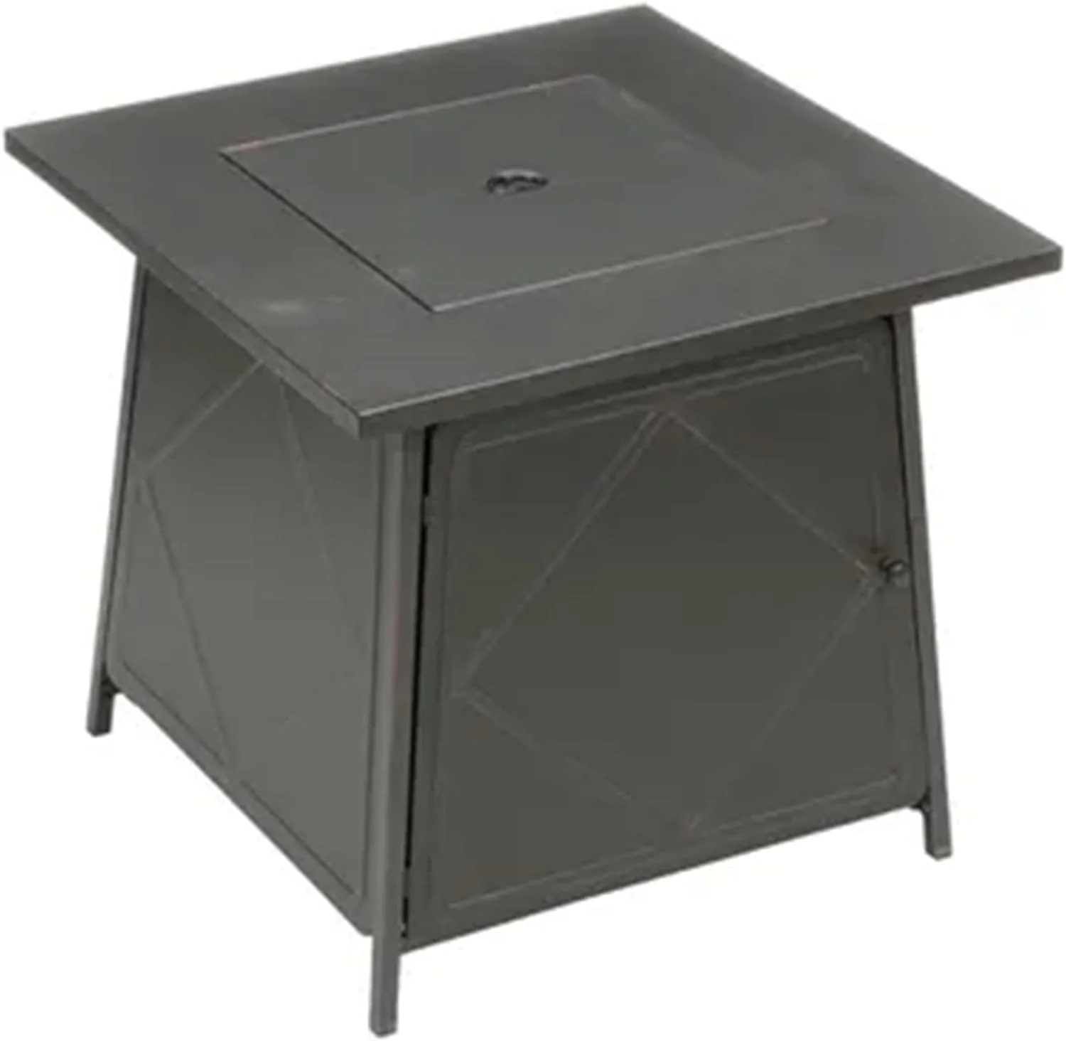 Four Seasons Patio Dual Heat 50,000 BTU Square Gas Fire Pit